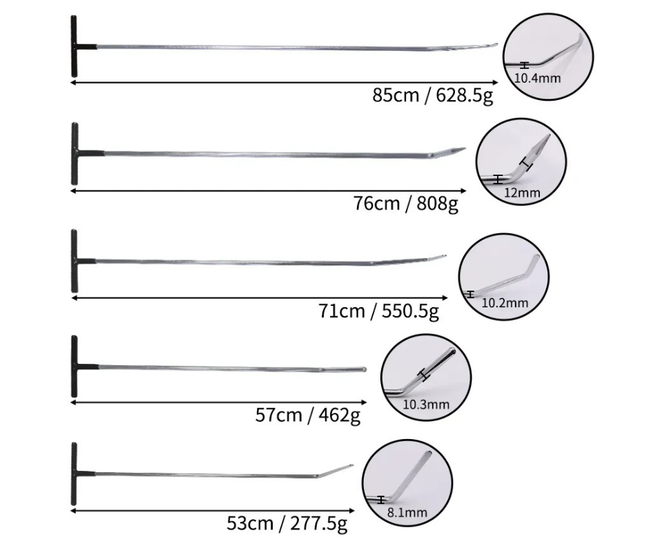 5pc Spring Steel Bar Set