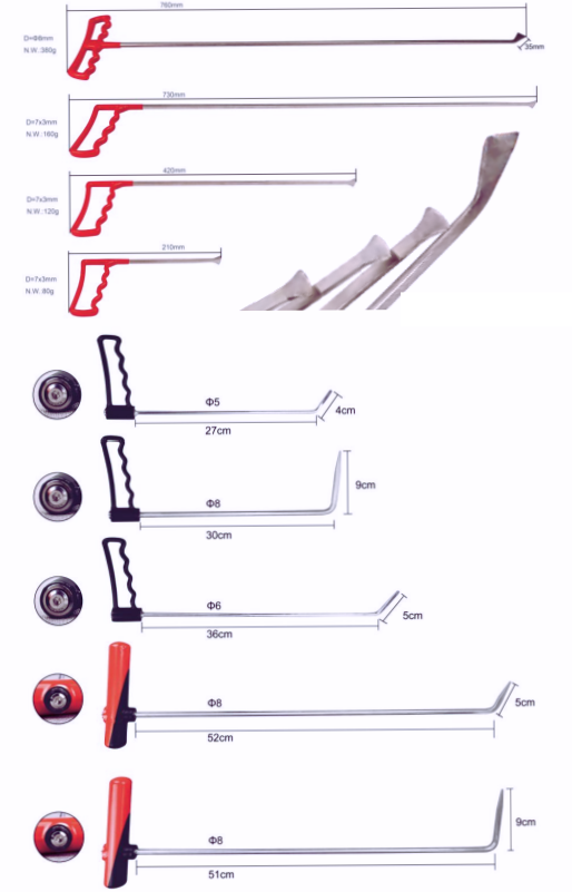 Dent Dominate ™ 9pc Combo Set ( Fish tails + Adjustable door tools)